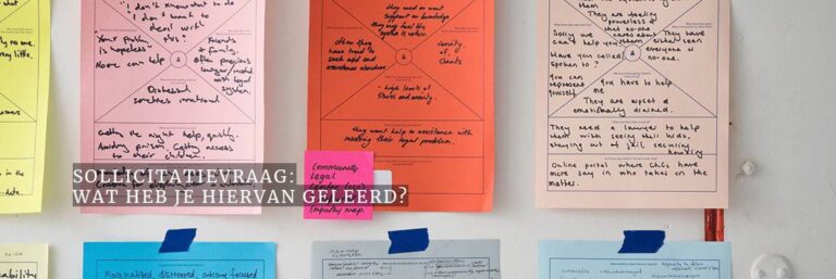 Sollicitatievraag: Wat heb je geleerd van dit project?